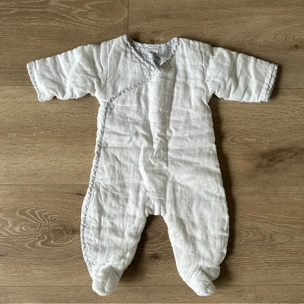 Baby GAP 100% Linen White One Piece up to 3 Months